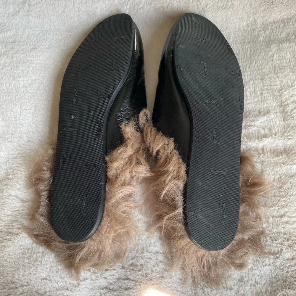 Gucci (Rare!) Fur Glossy Leather Mules - Picture 5 of 8
